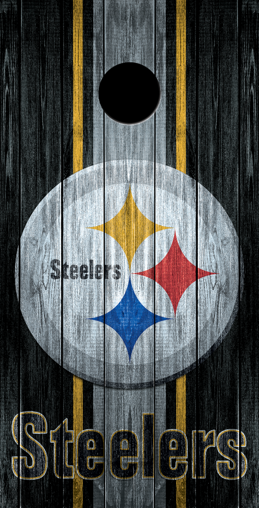 Autocollants Vinyle Pittsburgh Steelers - Lot De 2 - Pour Voiture, Cornhole, Etc.