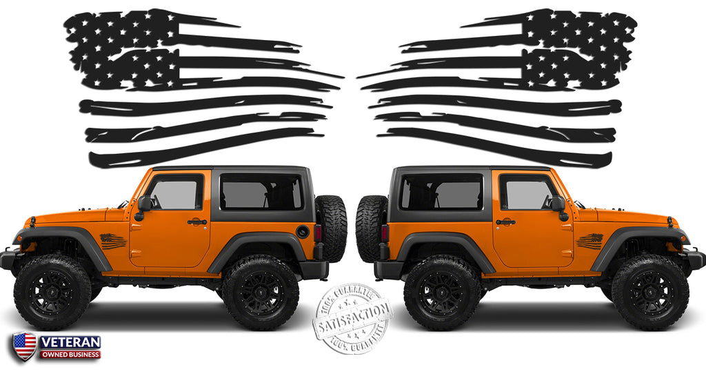 thumbnail image 2 of Pair Of American Subdued Flags Tactical Military Decal - USA Flag For Phone Or JEEP 2 of 2