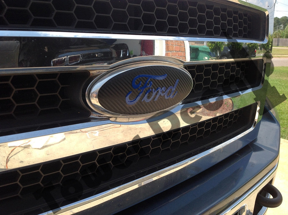 Ford Emblem Vinyl Overlay Front and Rear, Fits Ford Cars and
