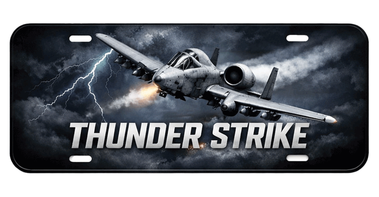 A-10 Worthog License Plates