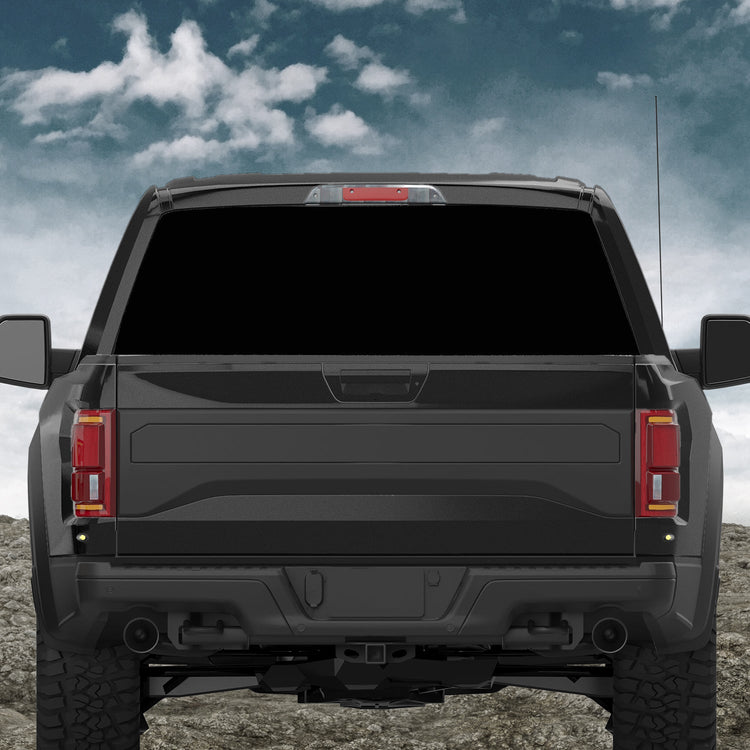 Custom Truck Rear Window 5050 Perforated Vinyl Decal V2