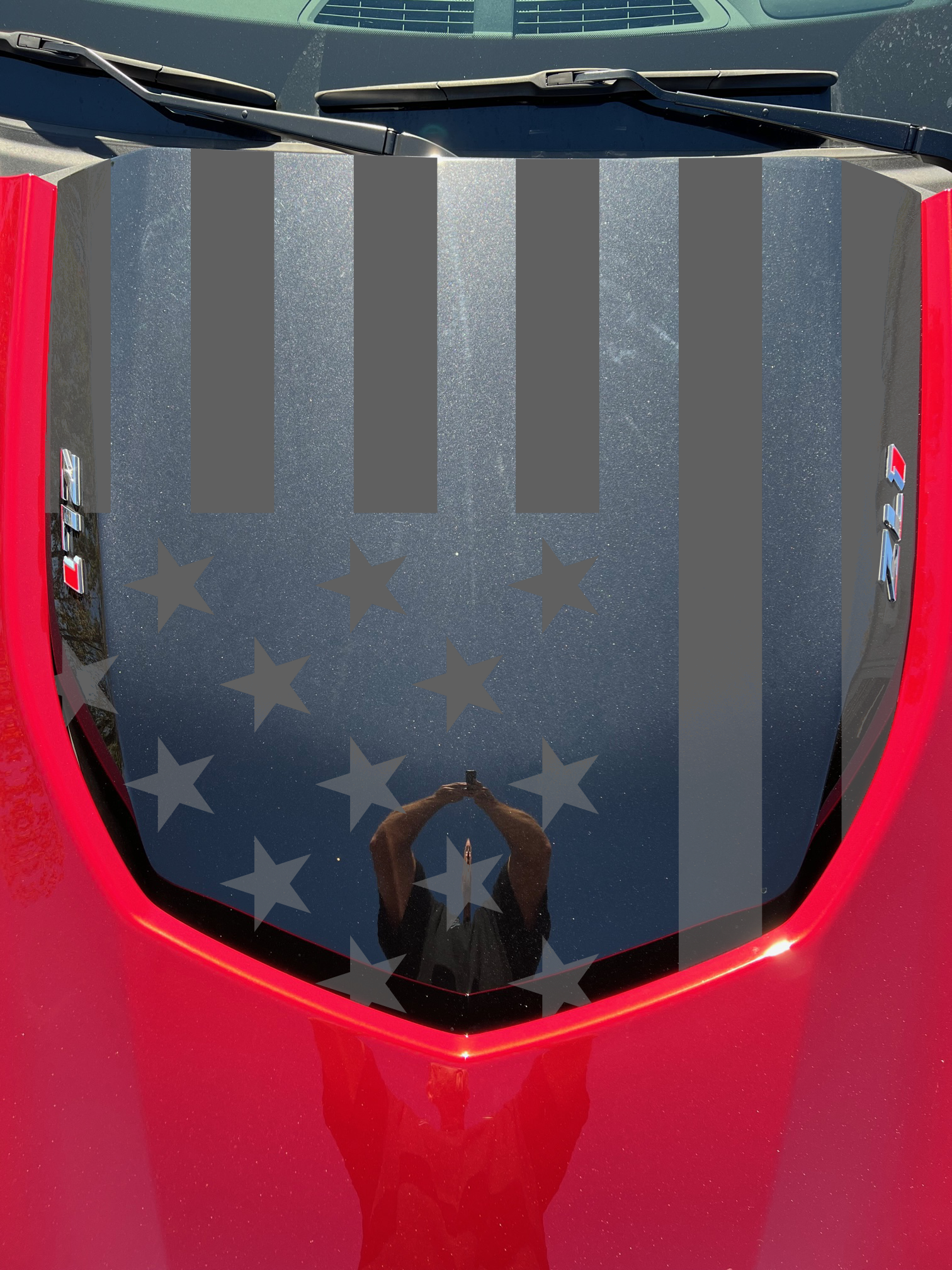 Hood Flag fits 2018 Camaro ZL1 Hood Scoop