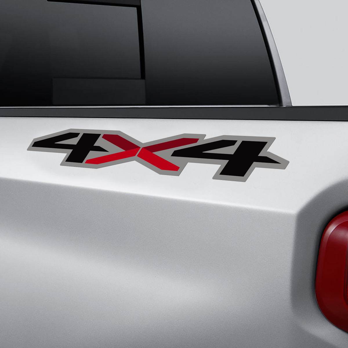 2 Color 4x4 Bedside Vinyl Decals Fits 2019 Chevy Silverado
