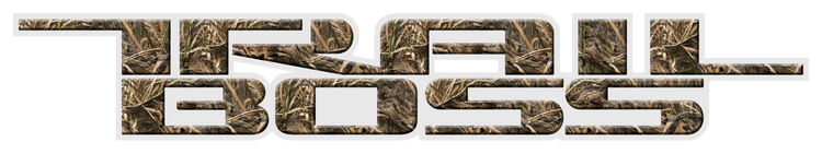 Trail Boss Hunting Edition Vinyl Decal for Truck Bed Fits: GMC Chevrolet Silverado