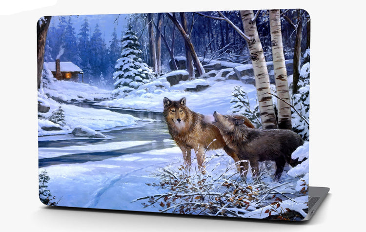 Wolves Landscape Vinyl Laptop Computer Skin Sticker Decal Wrap Macbook Various Sizes