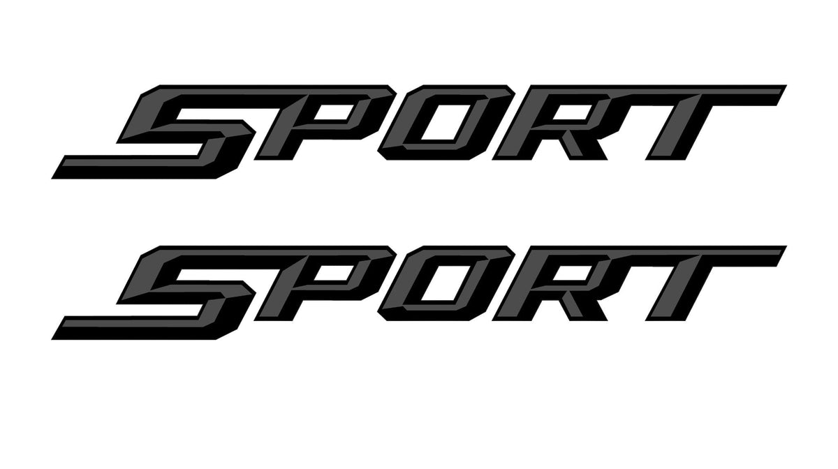 Sport Bedside Decals: Fits 2017-2019 Ford Trucks 2 Decals Air Release Vinyl