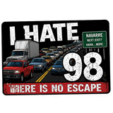 I HATE 98 Vinyl Stickers. V2