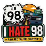 I HATE 98 Vinyl Stickers.