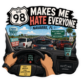 I HATE 98 Vinyl Stickers.