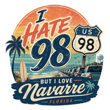 I HATE 98 Vinyl Stickers.