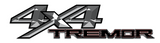 Tremor 4x4 3D Printed Truck Bed Vinyl Decal for Ford Trucks