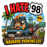 I HATE 98 Vinyl Stickers.