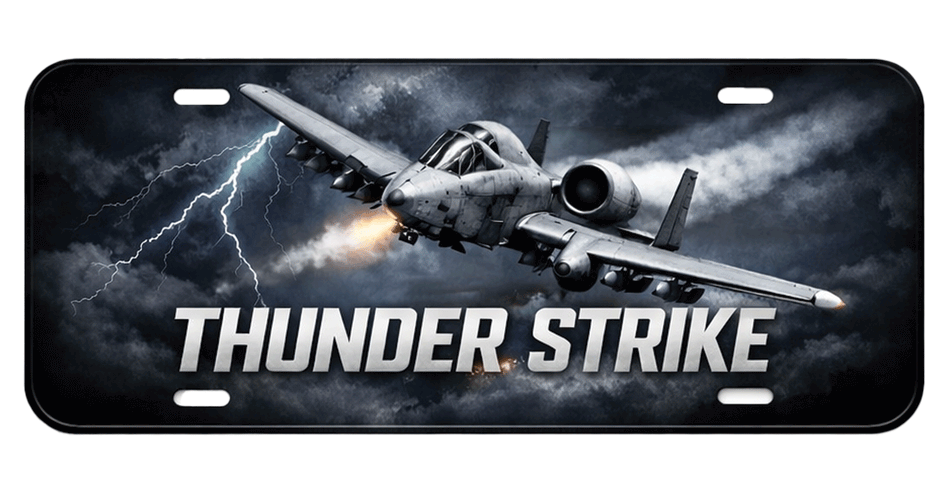 A-10 Worthog License Plates