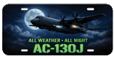 AC-130J License Plates