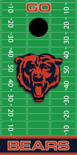 2 x Chicago Bears Football Cornhole Board Bag Toss Vinyl Wrap Set- Universal Fit Oracal 3M
