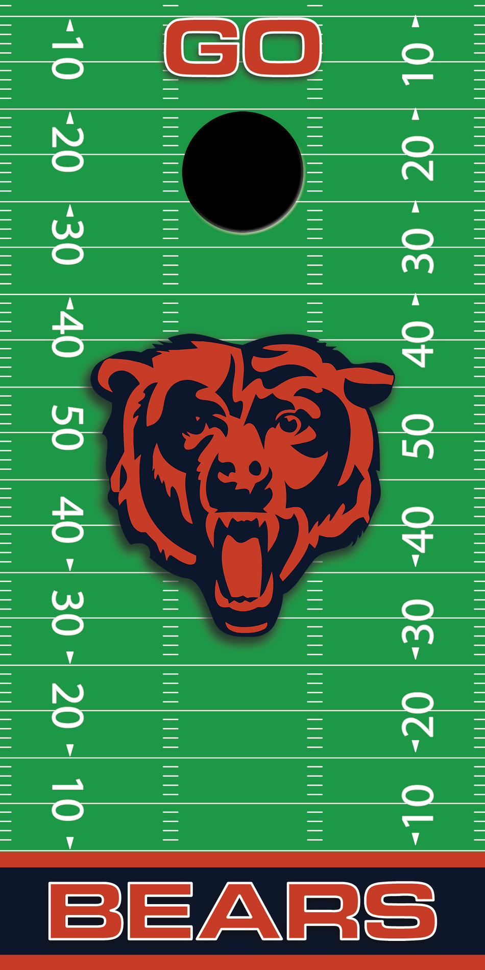 2 x Chicago Bears Football Cornhole Board Bag Toss Vinyl Wrap Set- Universal Fit Oracal 3M