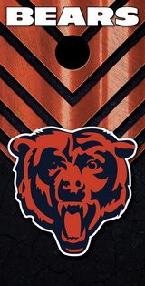 2 x Chicago Bears Football Cornhole Board Bag Toss Vinyl Wrap Set- Universal Fit Oracal 3M