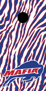 2 x Buffalo Bills Football Cornhole Board Bag Toss Vinyl Wrap Set- Universal Fit Oracal 3M