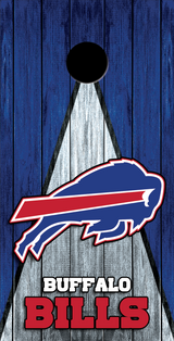 2 x Buffalo Bills Football Cornhole Board Bag Toss Vinyl Wrap Set- Universal Fit Oracal 3M