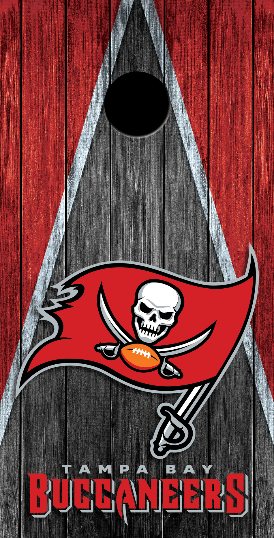 2 x Tampa Bay Buccaneers Football Cornhole Board Bag Toss Vinyl Wrap Set- Universal Fit Oracal 3M