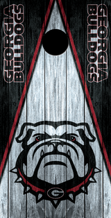 2 x Georgia Bulldogs Football Cornhole Board Bag Toss Vinyl Wrap Set- Universal Fit Oracal 3M