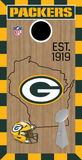 2 x Green Bay Packers Football Cornhole Board Bag Toss Vinyl Wrap Set- Universal Fit Oracal 3M