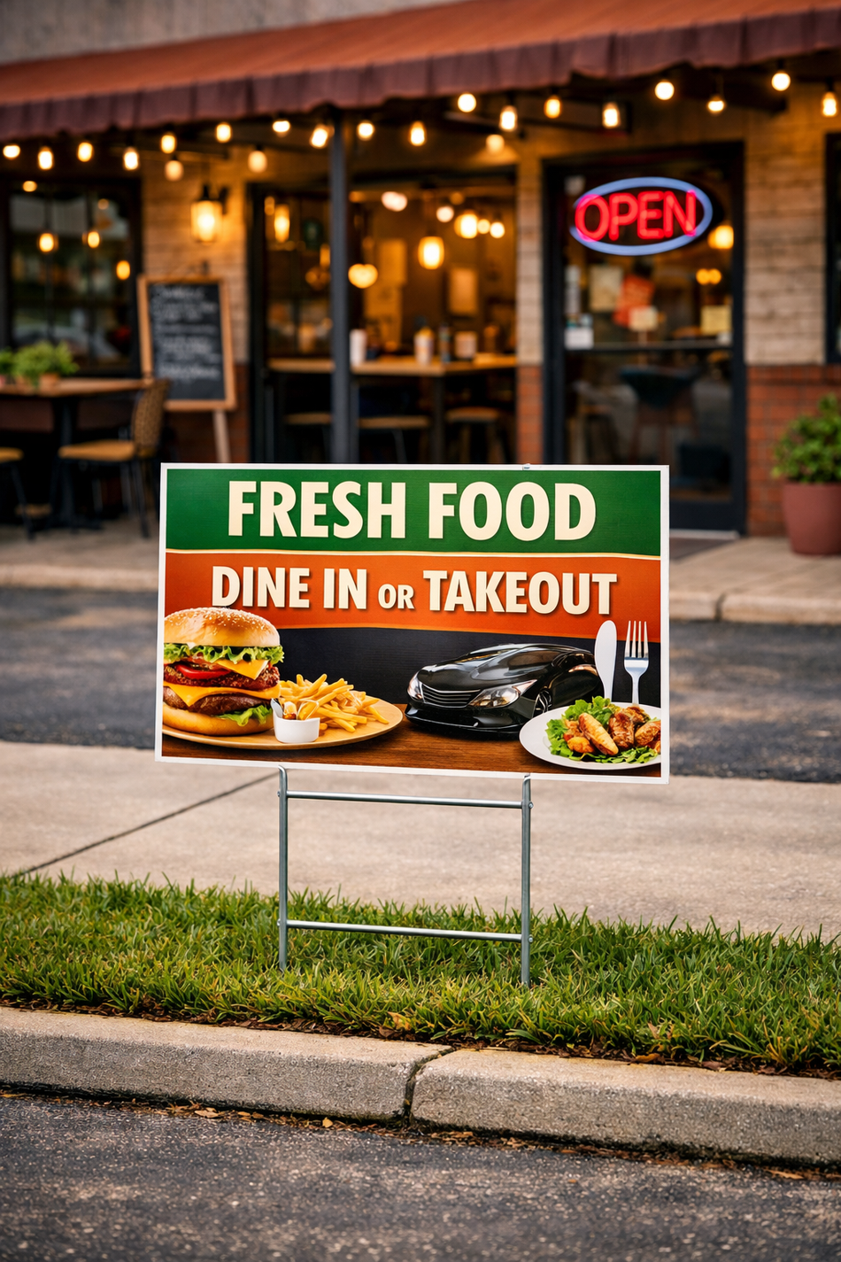 Diner Yard SIgn Example
