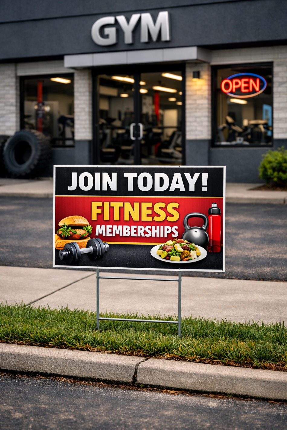 Gym Yard SIgn Example