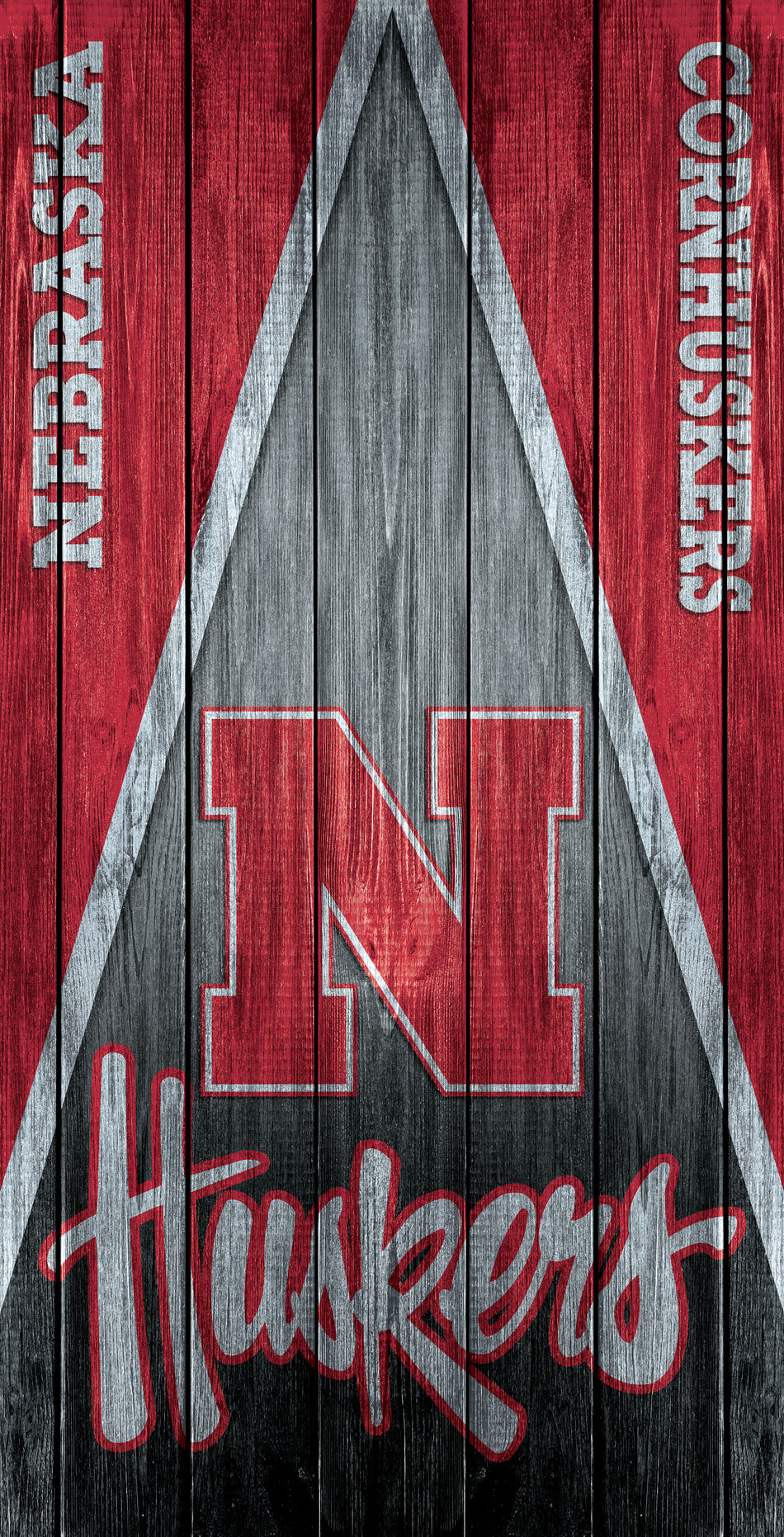 2 x Nebraska Huskers Football Cornhole Board Bag Toss Vinyl Wrap Set- Universal Fit Oracal 3M