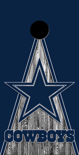 2 x Dallas Coyboys Football Cornhole Board Bag Toss Vinyl Wrap Set- Universal Fit Oracal 3M