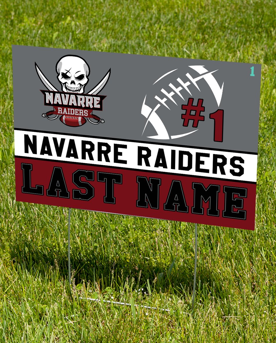 2025 NYSA Raiders Yard Sign (Fundraiser)