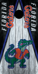 2 x Florida Gators Football Cornhole Board Bag Toss Vinyl Wrap Set- Universal Fit Oracal 3M