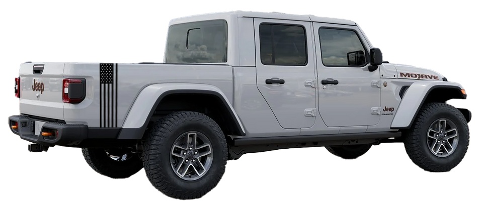 American Flag Vinyl Fits: Jeep Gladiator