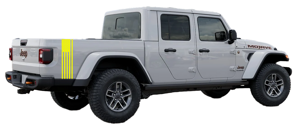 American Flag Vinyl Fits: Jeep Gladiator