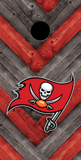 2 x Tampa Bay Buccaneers Football Cornhole Board Bag Toss Vinyl Wrap Set- Universal Fit Oracal 3M