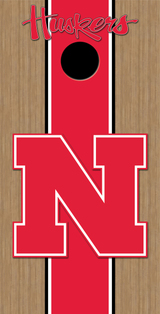 2 x Nebraska Huskers Football Cornhole Board Bag Toss Vinyl Wrap Set- Universal Fit Oracal 3M
