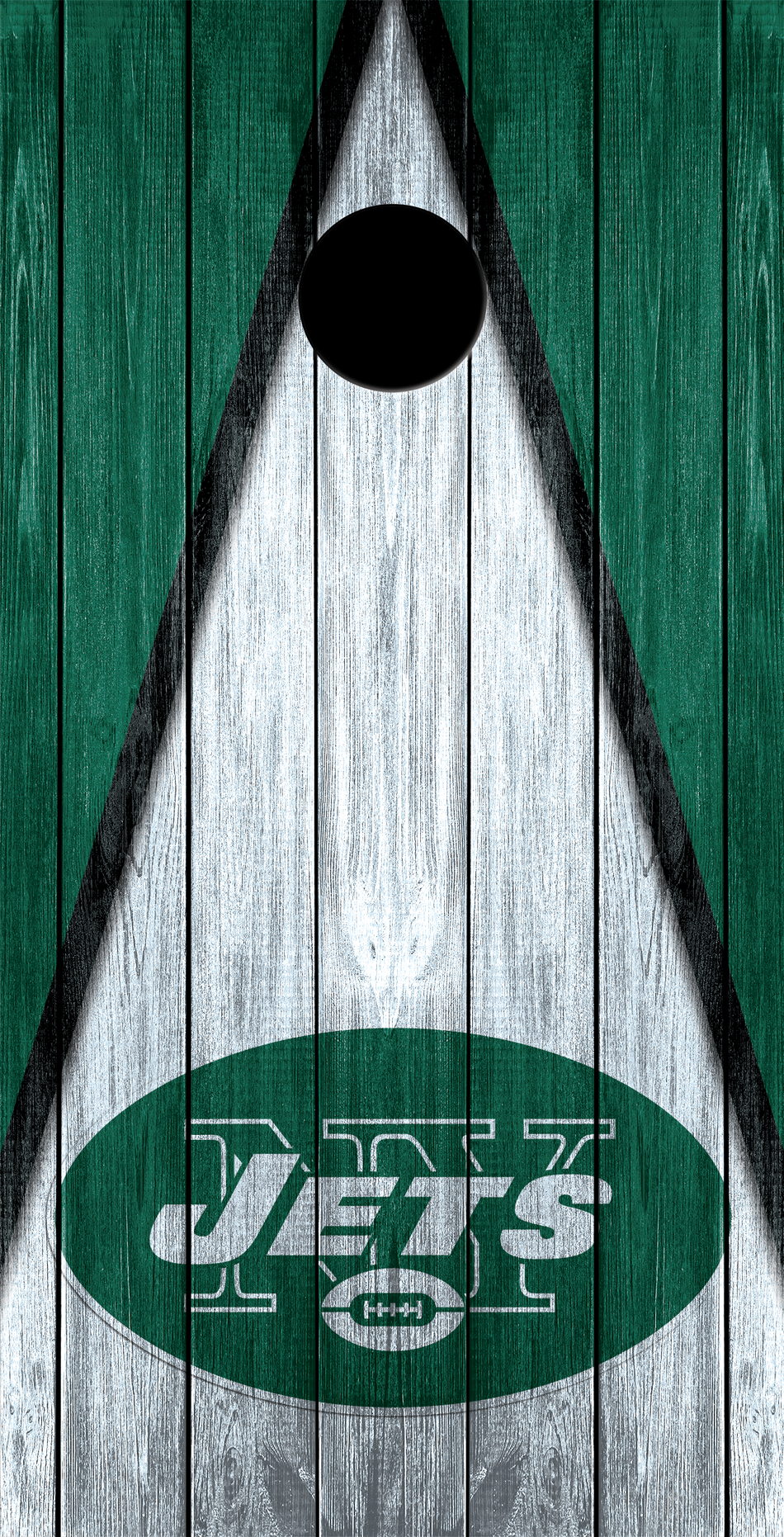 2 x New York Jets Football Cornhole Board Bag Toss Vinyl Wrap Set- Universal Fit Oracal 3M