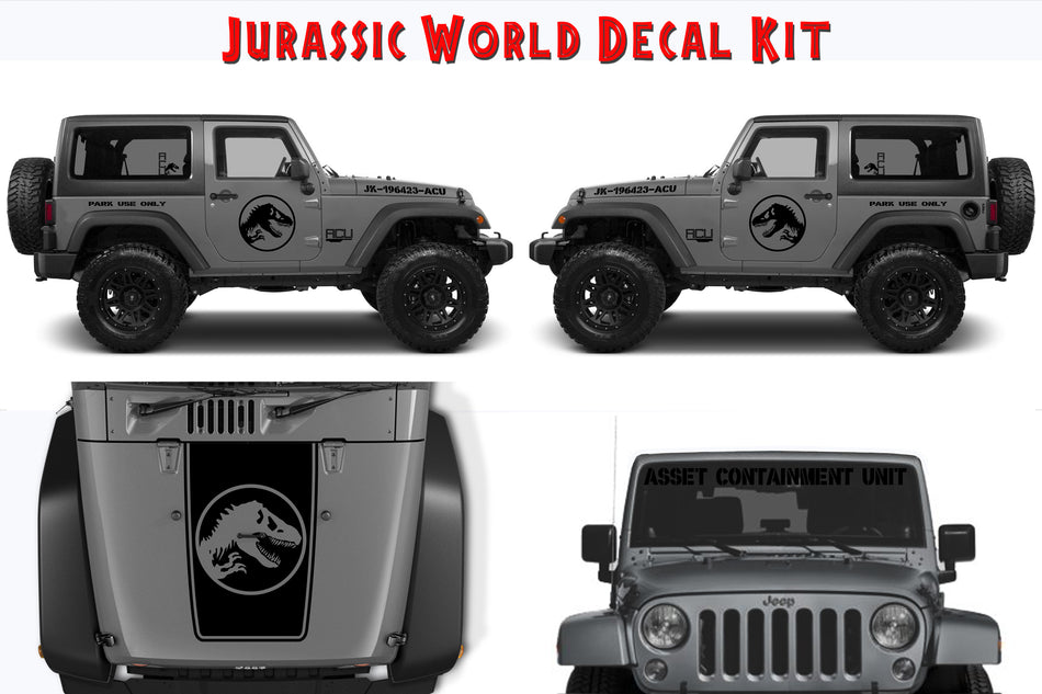 Jeep Wrangler Jurassic World Decal Kit