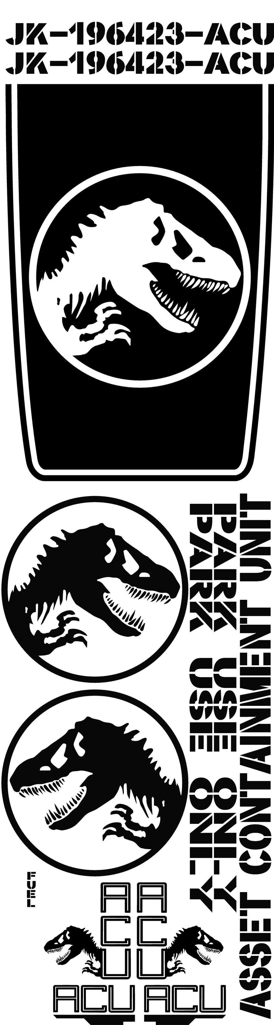 Jeep Wrangler Jurassic World Decal Kit