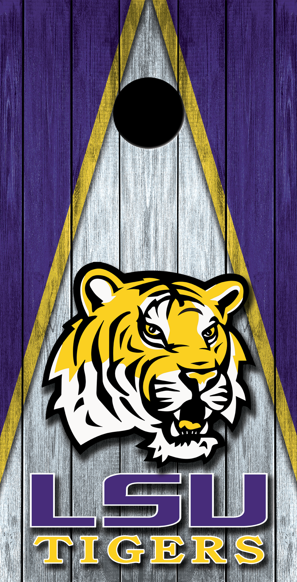 2 x LSU Tigers Football Cornhole Board Bag Toss Vinyl Wrap Set- Universal Fit Oracal 3M