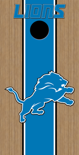 2 x Detroit Lions Football Cornhole Board Bag Toss Vinyl Wrap Set- Universal Fit Oracal 3M