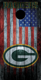 2 x Green Bay Packers Football Cornhole Board Bag Toss Vinyl Wrap Set- Universal Fit Oracal 3M