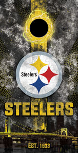 2 x Steelers Football Cornhole Board Bag Toss Vinyl Wrap Set- Universal Fit Oracal 3M