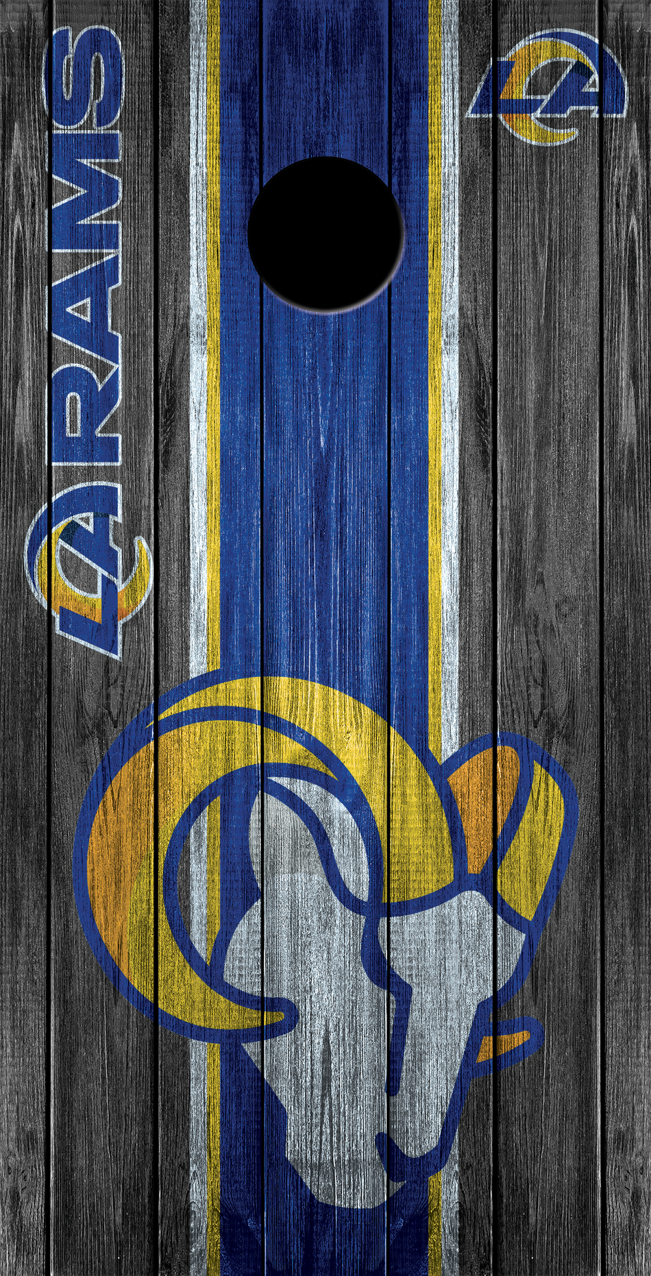 2 x LA Rams Football Cornhole Board Bag Toss Vinyl Wrap Set- Universal Fit Oracal 3M