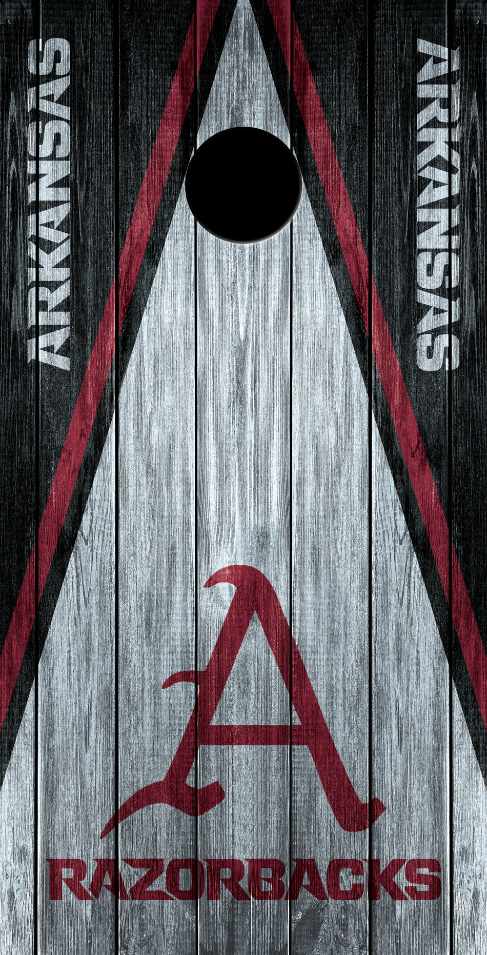 2 x Arkansas Razorbacks Football Cornhole Board Bag Toss Vinyl Wrap Set- Universal Fit Oracal 3M