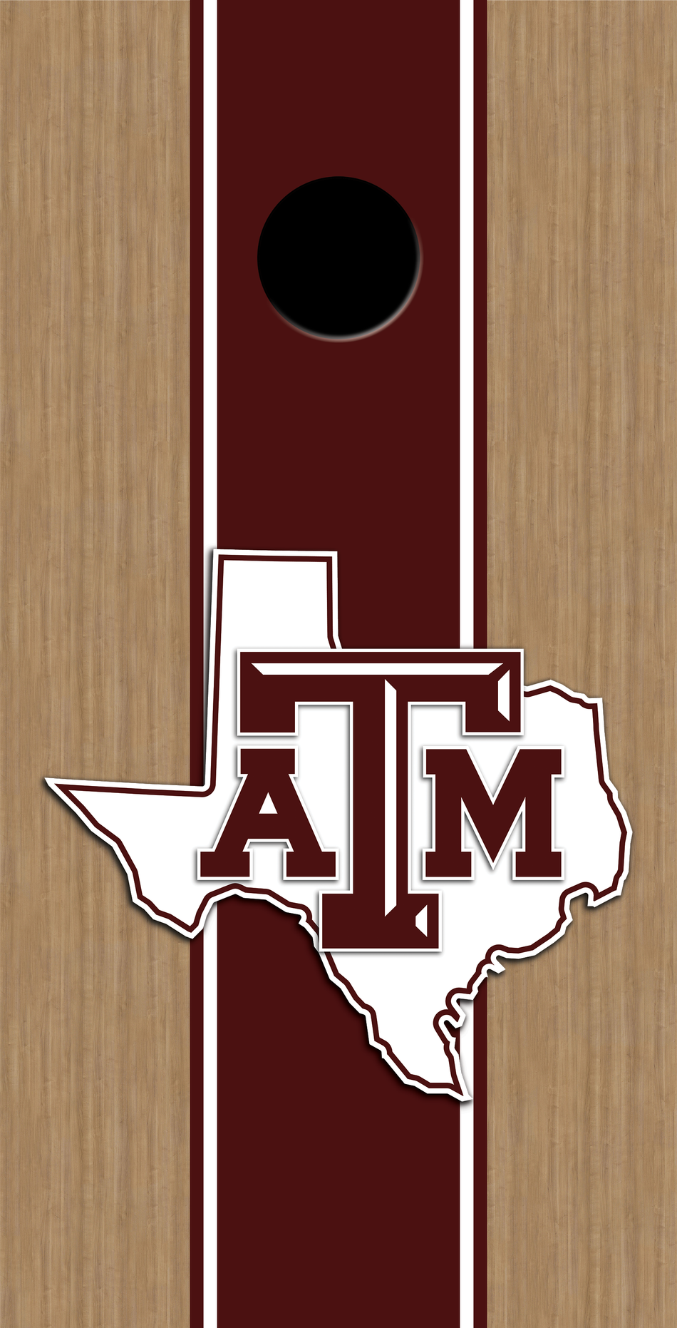 2 x Texas A&M Football Cornhole Board Bag Toss Vinyl Wrap Set- Universal Fit Oracal 3M