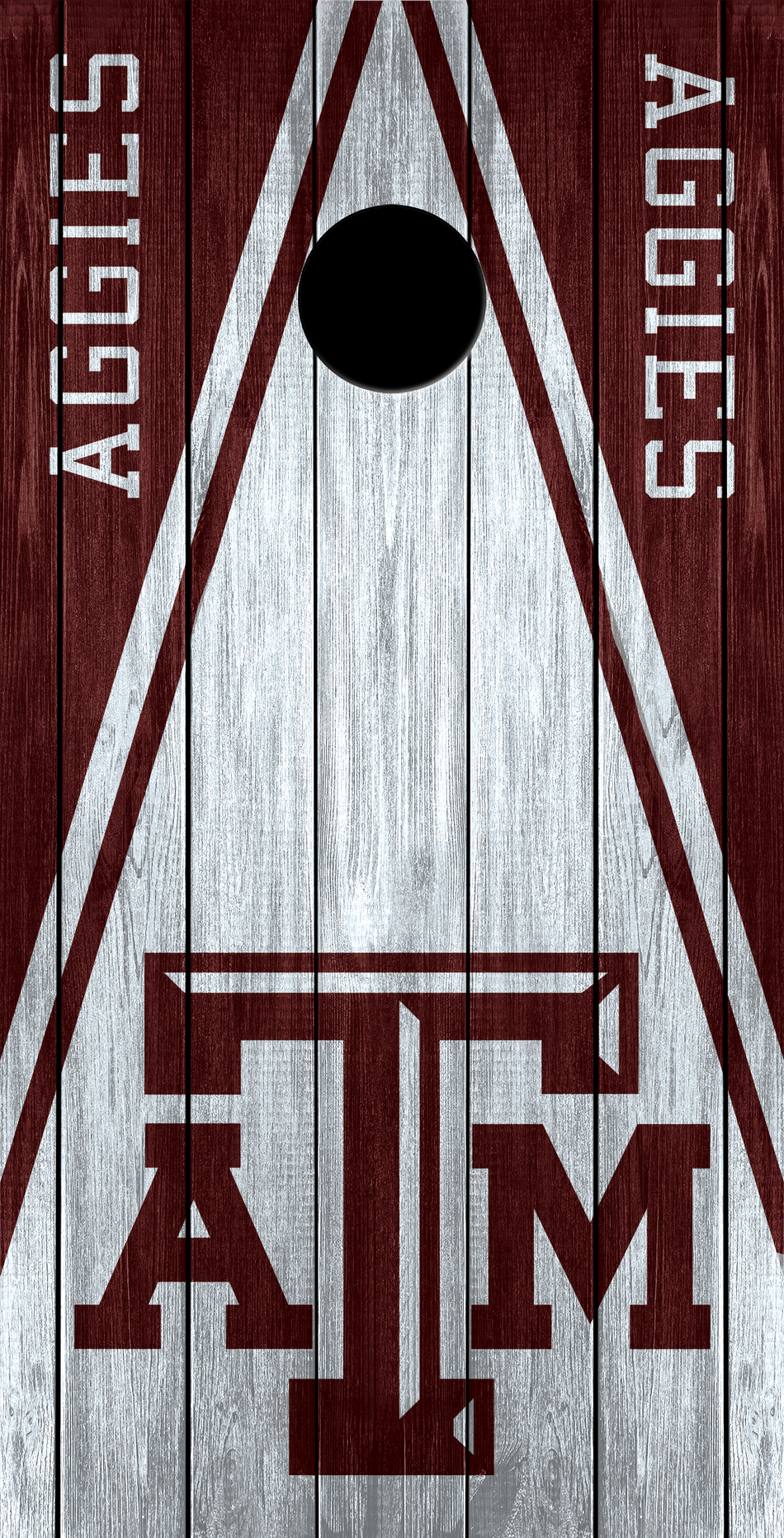 2 x Texas A&M Football Cornhole Board Bag Toss Vinyl Wrap Set- Universal Fit Oracal 3M