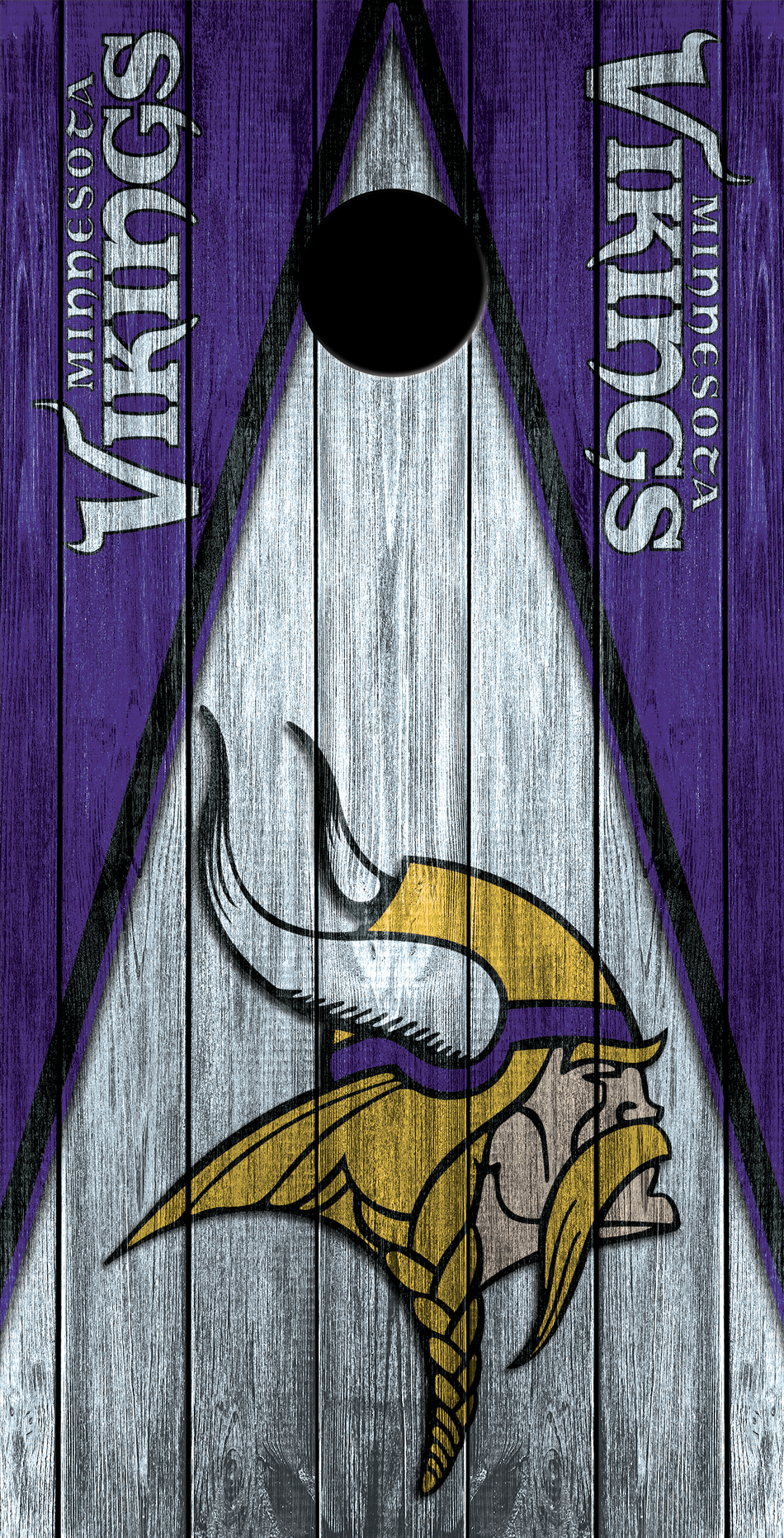 2 x Minnesota Vikings Football Cornhole Board Bag Toss Vinyl Wrap Set- Universal Fit Oracal 3M