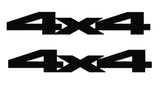 Black 4X4 Bedside Vinyl Decals  Dodge Ram 1500 2500 3500 