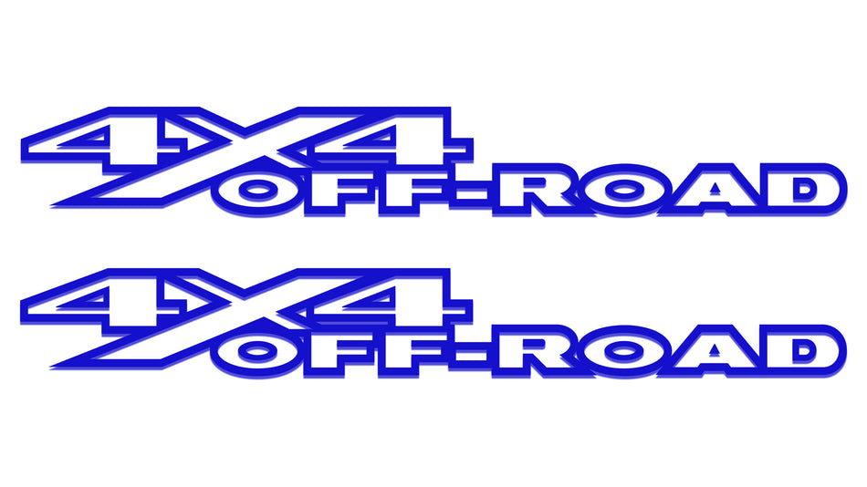 Blue 4x4 Off-Road Bedside Vinyl Decals  Dodge Ram 1500 2500 3500 Power Wagon